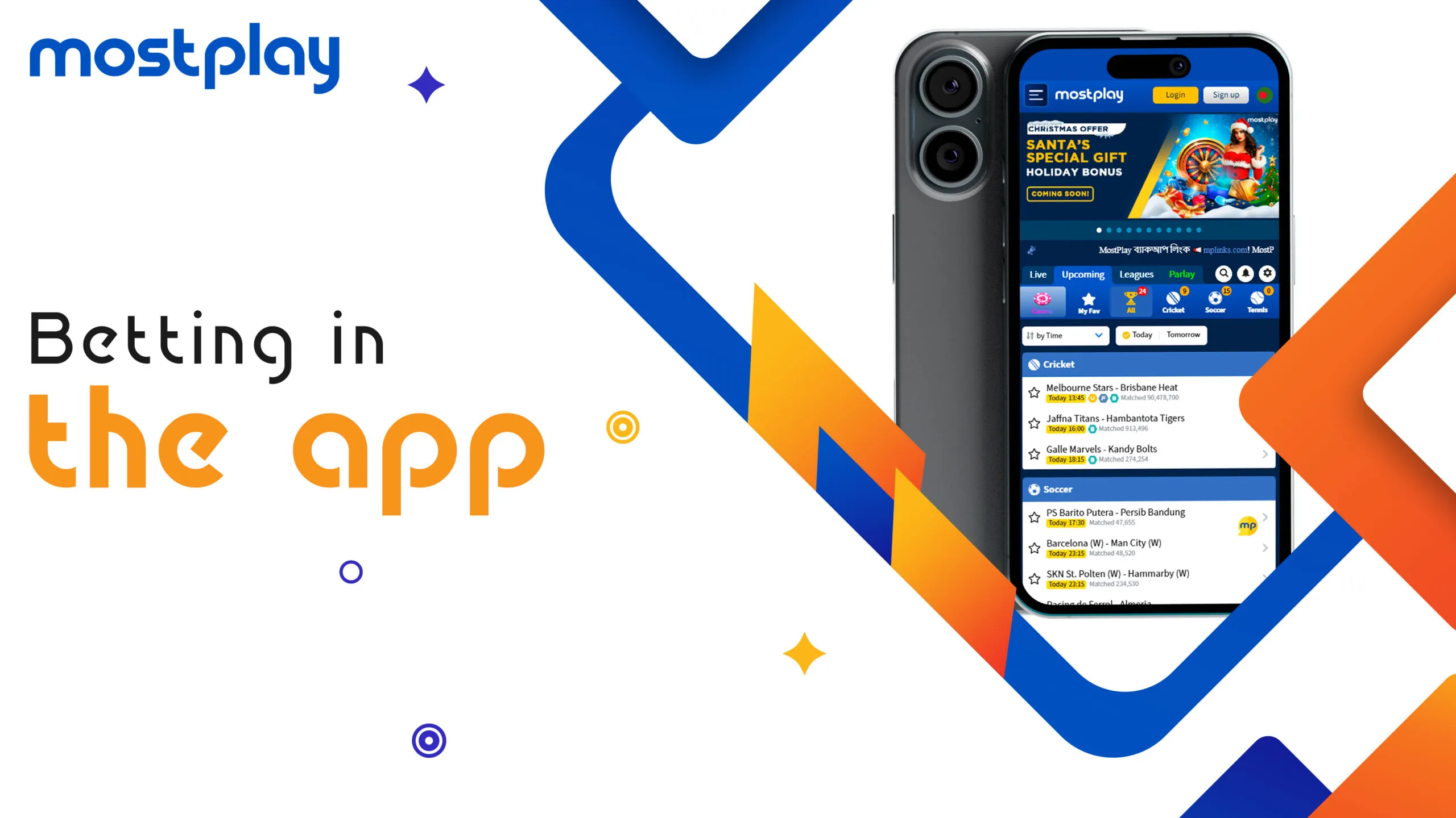 Betting in the Mostplay app
